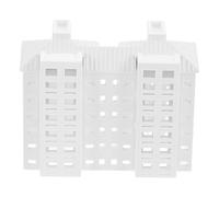 JOYOFREELY Modello di Edificio in Plastica Bianco Dettagli Intricati, Strumento Educativo per Scuole e Istituti di Formazione, Miniatura Realistica per Decorazioni Paesaggistiche