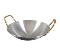 JOYOFREELY Pentola Doppio Manico in Acciaio Inox Antiaderente, Resistente e Facile da Pulire, Forma Rotonda per Cottura al Vapore e Uso Domestico