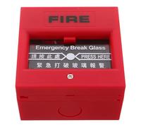 JOYOFREELY Pulsante Manuale di Allarme Antincendio Rosso in Plastica Reset Facile e Risposta ad Alta Sensibilità per Casa e Evacuazione Edifici