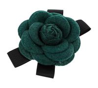 JOYOFREELY Spilla Fiocco Decorazione Floreale Verde Scuro, Accessorio per Abbigliamento da Matrimonio, Corsage da Sposa per Sposo, Testimone e Invitati, Decorazione Elegante per Cerimonie