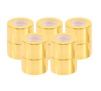 JOYOFREELY Tappi per Bottiglie di Olio Essenziale 10 Pezzi, Coperture Oro 28 Denti, Ricambi per Bottiglie di Diffusori Profumati per Uso Domestico
