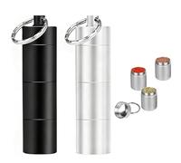 JOYOLA 2 Pezzi Mini Saliera da Viaggio, Contenitori per Spezie da Campeggio, Piccoli Barattoli per Spezie, Mini Contenitore Portatile per Campeggio, Picnic, Barbecue, Viaggio