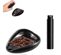 JOYOLA Tazza Dosatrice Caffè in Ceramica con Bottiglia Spray, Recipiente Dsatore di Alta Qualità e Set di Spruzzatori per Fagioli, Accessori per Caffè per Dose Regalo per Gli Amanti del Caffè