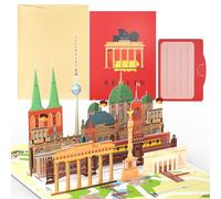 Joyoldelf Berlino Pop Up, biglietto regalo 3D, per viaggi di Berlino o luna di miele, biglietto di buoni da viaggio, buono per compleanno, biglietto regalo tedesco per vacanze