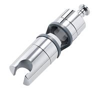 Joyoldelf Supporto Doccia, Regolabile 20-25 mm Supporto Soffione Doccia, ABS Staffa Supporto Ddoccia Design Della Superficie Cromata,Supporto per Soffione Doccia Orientabile a 360°
