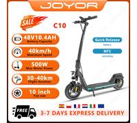 JOYOR C10 E-Scooter 500W Motore 48V10.4AH Batteria rimovibile NFC Chiave di sblocco rapido Scooter elettrico per adulti 10 "Pneumatico ad aria Scooter