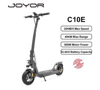 Monopattino elettrico Joyor T6 per adulti, 600 W, 10'', fuoristrada, con batteria da 48 V e 18 Ah - Nouvo