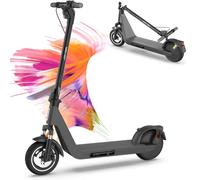 Joyor LiteGo - Monopattino elettrico per adulti, autonomia 50 km, ruote ad aria 10", resistenza all'acqua, freno a disco anteriore, E-ABS posteriore, doppia sospensione anteriore, omologato DGT