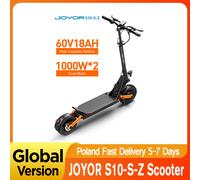 JOYOR S10-SZ Scooter elettrico Batteria 60V 18Ah, doppio motore da 1000W, Escooter per adulti con pneumatici da 10", Velocità massima 65 km/h Portata 70-85 km Nero