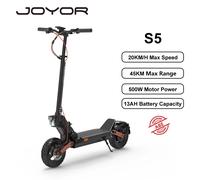 JOYOR S5 Pieghevole Per Adulti Scooter Elettrico E-Scooter 20KM/H Monopattino Elettrico 500W Skateboard 48V 13Ah Cavalletto 10 "Off-Road JOYOR S5