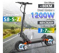 Joyor-S8-S-Z E-Scooter 600w * 2 Motor 48 v26ah Batterie höhen verstellbare Elektro roller Erwachsenen 10 Zoll Reifen faltbare Escooter 1200W Dual Motor 48V26AH