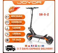 JOYOR S8-S-Z Scooter elettrico 1200W doppio motore 48 v26ah freno idraulico Scooter elettrico Aldult 10 "fuoristrada pneumatico City E-Scooter 1200W Dual Motor 48V26Ah