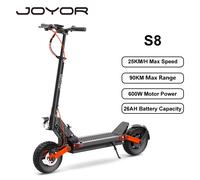 JOYOR S8 Scooter elettrico pieghevole per adulti E-Scooter 25 KM/H Scooter elettrico 600W skateboard 48V 26Ah Kickboard 10 "fuoristrada