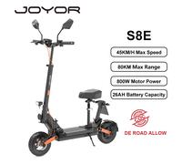 JOYOR S8E Scooter elettrico pieghevole per adulti con sedile E-Scooter 45 km/h Scooter elettrico Kick 800W skateboard Kickboard 48V 26Ah JOYOR S8E