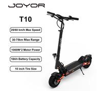 Monopattino elettrico Joyor T10 a doppio motore, 2000 W, 10'', fuoristrada, con batteria da 60 V e 18 Ah - Nouvo
