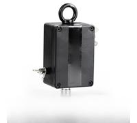 JoyousMall Adattatore 49:1 Balun End-Fed, Trasformatore di corrispondenza per antenna HF ad alta potenza per uso radio SSB da 500 W, banda 1,8-30 MHz, alloggiamento nero in ABS