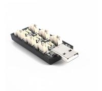 JoyousMall Caricatore USB al litio a sei canali per batterie lipo da 3,7 V, da USB a 3,7 V, per scheda di ricarica lipo con uscita indipendente a 6 canali