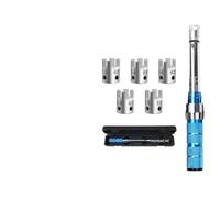 JoyousMall Chiave dinamometrica per raggi 2-10 NM con 10 teste intercambiabili, strumento di precisione per la manutenzione delle ruote di moto e moto da cross, in lega di alluminio