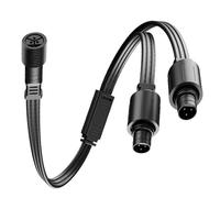 JoyousMall Connettore splitter per luce esterna, cavo adattatore a Y impermeabile per luci permanenti Eufy E22, cavo di prolunga resistente alle intemperie