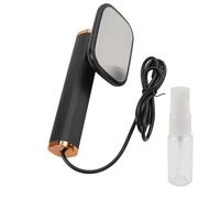 JoyousMall Ferro da stiro a vapore portatile da viaggio, mini vaporizzatore portatile con testa rotante a 180° e flacone spray, riscaldamento rapido e ricarica USB per rimuovere le pieghe (nero)