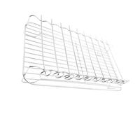 JoyousMall Griglia in acciaio inox, a doppio strato, 32 x 19 x 7 cm, portatile, per esterni, per campeggio, picnic, barbecue