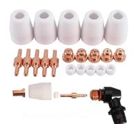 JoyousMall Kit di materiali di consumo per taglierina al plasma PT31, 20 beccucci per elettrodi, per parti di saldatura CUT40/50, LG40, JG-40