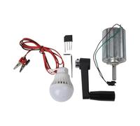 JoyousMall Kit generatore di turbina eolica fai da te 12 V 80 W Magnete Permanente Modello a manovella per la casa all'aperto per l'illuminazione Progetto Scienza Educazione