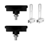 JoyousMall Magneti per finecorsa per apri cancelli scorrevoli automatici, fibra di vetro in nylon composito con staffa di montaggio, resistenti alle intemperie, antiruggine, colore nero