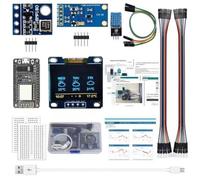 JoyousMall per esp8266 Kit Stazione Meteo con per display oled, dati in tempo reale e previsioni per qualsiasi città, modulo sensore luce di pressione temperatura interna