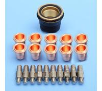 JoyousMall per trafimet S45 Plasma Cutter Consumabili Kit, 21pcs Electrode Tip Cap Set PD0116-08 PR0110 per S30 S45 S54 Parti Torcia