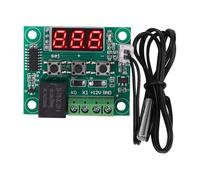 JoyousMall Termostato digitale del regolatore di temperatura da 12 V con interruttore relè sensore, da -50 a 110 °C, precisione 0,1 °C, display a LED per modulo W1209