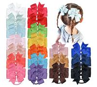 JOYOYO 40 Pezzi Elastici per Capelli Bambina con Fiocco 7.6 cm