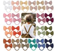 JOYOYO 40 pezzi Fiocchi per capelli con fiocco per ragazze, Fiocchi luminosi con fiocco 7 cm