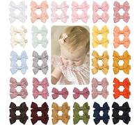 JOYOYO 50 Pezzi Mollette Capelli Neonata Piccolo 5 cm Fermagli per Capelli per Bambini, Colori Pastello Fiocchi Capelli per Bambina