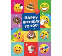 Joypixels - Biglietto di auguri di compleanno, con scritta "Happy Birthday" a te, Joypixels