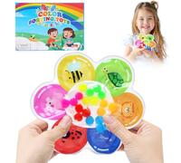 JoyPlus Giocattoli Sensoriali di Ordinamento dei Colori, Giochi Sensoriali Gioco Gel Anti Stress Autismo Giocattoli, Giocattolo da Viaggio Silenzioso per Bambini Ragazzi Ragazze di 3+ Anni