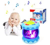 JoyPlus Giochi Bambini 1 Anno, Giocattolo Montessori Rotante con Musica e Luci a LED per Bambini, Giochi Neonato 6 9 12 18 Mesi Regalo di Compleanno per Neonati di 1 2 3 Anno