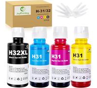 JoyPrinting 32XL Inchiostro compatibile con HP 31XL 32XL Cartucce d'inchiostro di ricarica per Smart Tank 502 510 513 514 517 532 533 534 536 539 617 670 675 720 725 750 755 790 790 790 5105 6001
