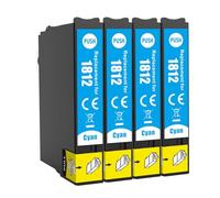 JoyPrinting Cartucce d'inchiostro compatibili 18XL ciano per stampanti Epson 18 XL per stampanti XP322 XP305 XP312 XP225 XP215 XP212 XP202 XP422 XP412 XP-415 XP405 XP425 (4-ciano)