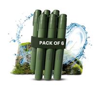 Joypur Paille Filtrante de Survie- Purificateur d'Eau pour Randonnée Camping Bushcraft - Filtre à Eau de Poche,Accessoires Survivalisme Equipement Kit.(verde*6)