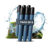 Joypur Paille Filtrante de Survie- Purificateur d'Eau pour Randonnée Camping Bushcraft - Filtre à Eau de Poche,Accessoires Survivalisme Equipement Kit.(blu*6)