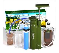 Joypur portatile acqua filtro pompa sistema di filtraggio dell'acqua di sopravvivenza con 0,0001 Micron RO membrana 3-Stage depuratore d'acqua per l'escursionismo