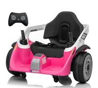 JOYRACER - Auto paraurti elettrica da 24 V, con telecomando per genitori, 3 velocità, musica Bluetooth, rotazione a 360 gradi, per bambini e bambine