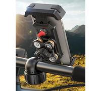 JOYROOM 2025 Porta Cellulare Moto【Ammortizzatori Ultimi】 Universale Supporto Telefono Bici, Anti-Scossa per iPhone 17/16/15/14 Pro Max, Samsung S24/23 Ultra, Smartphone 4,7"-7"