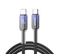 Joyroom S-A42 Crystal-Clear Series 30W Type-C a Lightning Cavo dati di ricarica rapida 1,2 m di lunghezza, nero
