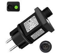 Joysing Trasformatore 31V Alimentatore Luci Natale, 9 Modalità Presa a Intermittenza con Timer, IP44 Adattatore Luci Natalizie per Stringa Luci di Fate