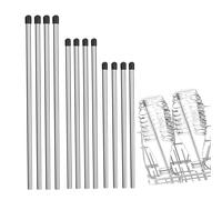 JOYSKY 12 pezzi di inserto per lavastoviglie compatibile con bottiglie in acciaio inox con Sodastream, 3 misure 27 cm, 22 cm, 15,5 cm, per lavastoviglie tradizionali, antiruggine per lavastoviglie