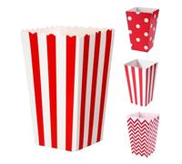 JOYSKY 26 sacchetti per popcorn per popcorn, piccoli contenitori per caramelle, caramelle, scatole di carta, popcorn, sacchetti regalo di Natale