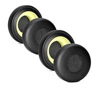 JOYSOG Cuscinetti auricolari di ricambio per cuffie Jabra Evolve 20, 20se, 30, 30, II, 40, 65, 65+, 2 paia, colore: nero e giallo