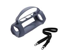 JOYSOG Custodia in silicone per Charge 5, custodia protettiva da viaggio con tracolla, per altoparlante Bluetooth JBL Charge 5 Wi-Fi/Charge 5 (blu)